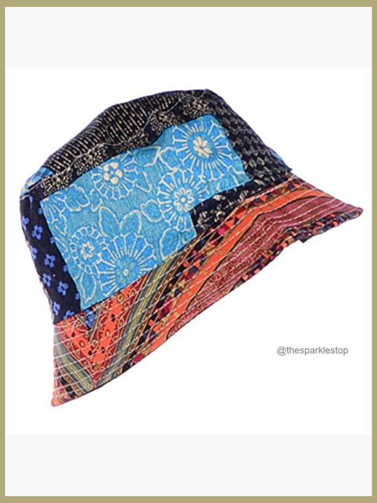 Reversible Packable Cotton Bucket Hat for Outdoor Sun Protection
